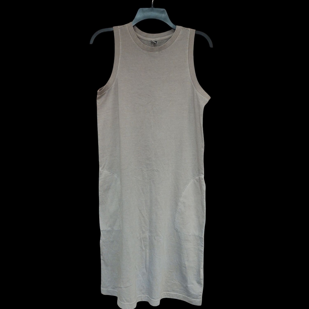 NWT Old Navy Light Brown Sleeveless Sheath Dress W/ Pockets Size M Tall
